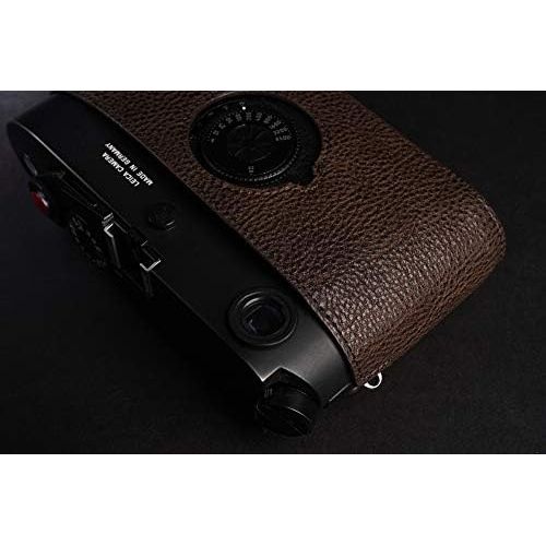  TP Original Handmade Genuine Real Leather Half Camera Case Bag Cover for Leica M7 M6 Dark Brown Color