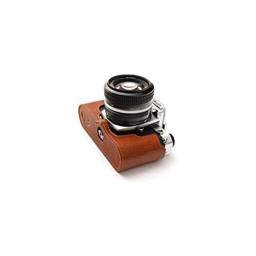  TP Original Handmade Genuine Real Leather Half Camera Case Bag Cover for Nikon FM2 FM FM2n FE FE2 Rufous Color