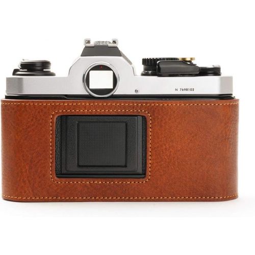  TP Original Handmade Genuine Real Leather Half Camera Case Bag Cover for Nikon FM2 FM FM2n FE FE2 Rufous Color