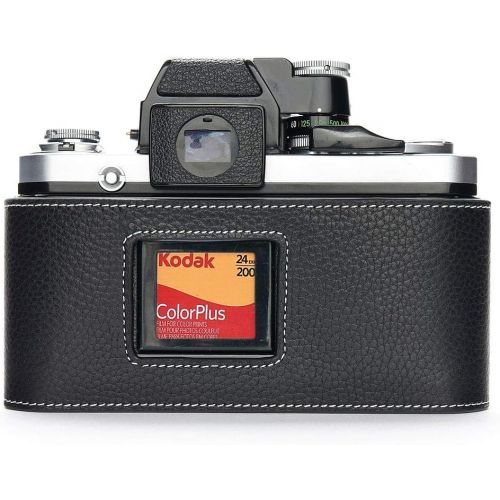 TP Original Handmade Genuine Real Leather Half Camera Case Bag Cover for Nikon F2 F2A F2AS Black Color
