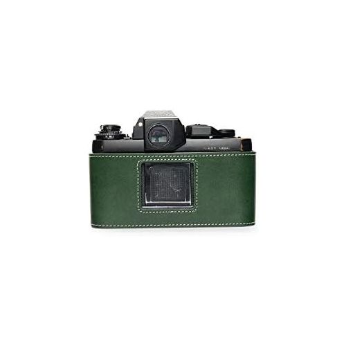  TP Original Handmade Genuine Real Leather Half Camera Case Bag Cover for Nikon F3 F3HP F3AF F3T Green Color