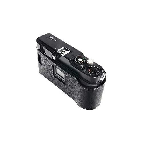  TP Original Handmade Genuine Real Leather Half Camera Case Bag Cover for Hasselblad XPan Fujifilm TX-1 Black Color