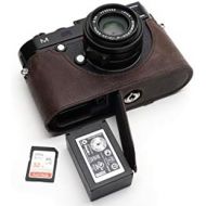 TP Original Handmade Genuine Real Leather Half Camera Case Bag Cover for Leica M M240 M240-P M246 M-P MM MP M262 Dark Brown Color