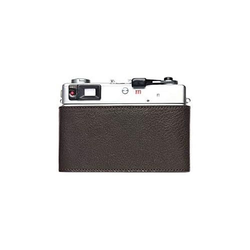  TP Original Handmade Genuine Real Leather Half Camera Case Bag Cover for Canon Canonet QL17 GIII QL19 GIII Coffee Color
