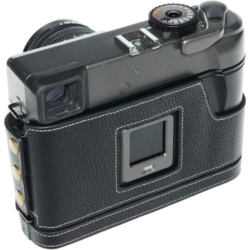  TP Original Handmade Genuine Real Leather Half Camera Case Bag Cover for MAMIYA 7ii 7 Black Color