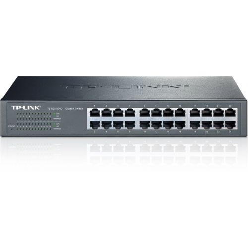  TP-LINK TP-Link 16-Port Gigabit PoE+ Easy Smart Managed Switch with 110W 8-PoE Ports | Unmanaged Plus | Plug and Play | DesktopRackmount | Metal | Lifetime (TL-SG1016PE)