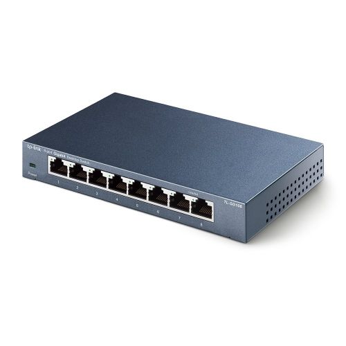  TP-LINK TP-Link 16-Port Gigabit PoE+ Easy Smart Managed Switch with 110W 8-PoE Ports | Unmanaged Plus | Plug and Play | DesktopRackmount | Metal | Lifetime (TL-SG1016PE)