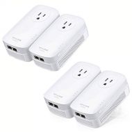 TP-LINK TP-Link AV2000 Ethernet 2-Port GHz Passthrough Powerline Starter Kit | PA9020P (2 Pack)