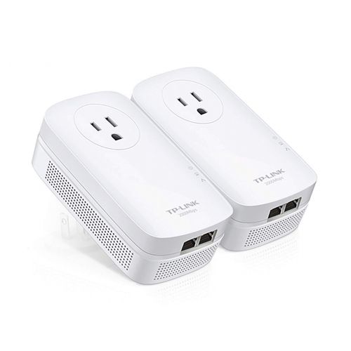  TP-LINK TP-Link AV2000 Ethernet 2-Port GHz Passthrough Powerline Starter Kit | PA9020P (2 Pack)