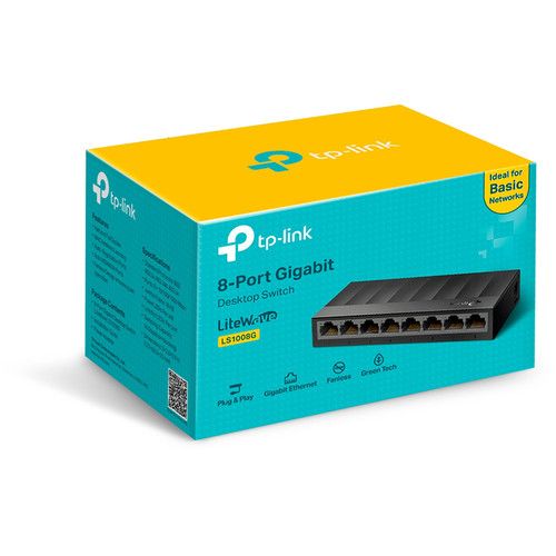  TP-Link LS1008G 8-Port Gigabit Unmanaged Switch