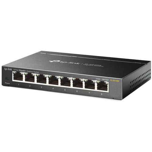  TP-Link TL-SG108S 8-Port Gigabit Unmanaged Network Switch