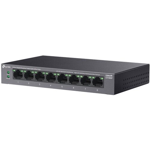  TP-Link LS108GP 8-Port Gigabit PoE+ Compliant Unmanaged Switch