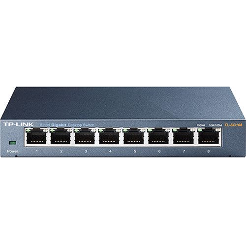  TP-Link TL-SG108 8-Port 10/100/1000 Mb/s Desktop Switch