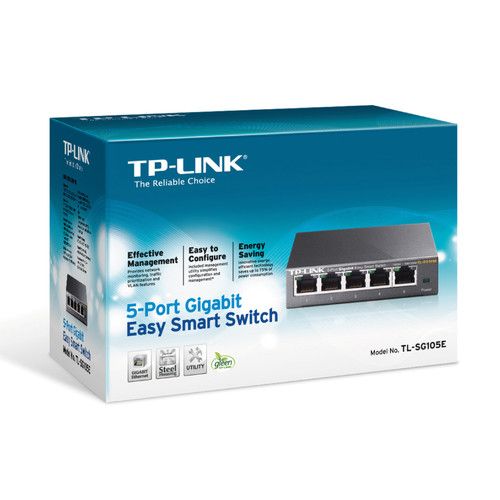  TP-Link TL-SG105E 5-Port Gigabit Easy Smart Switch