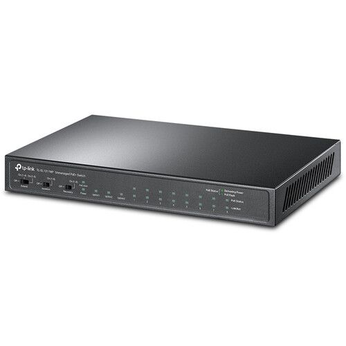  TP-Link TL-SL1311MP 8-Port 10/100 Mb/s + 2-Port Gigabit PoE+ Compliant Unmanaged Switch with SFP