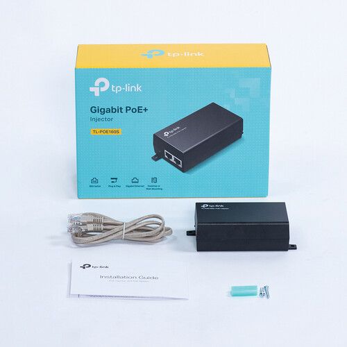  TP-Link TL-POE160S PoE+ Injector (Black)