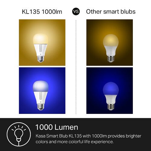  TP-Link KL135 Kasa Smart Wi-Fi Light Bulb (Multicolor)