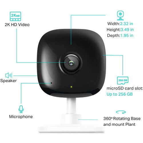  TP-Link KC400 Kasa Spot 4MP Wi-Fi Security Camera with Night Vision