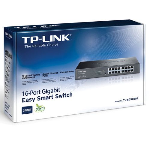  TP-Link TL-SG1016DE 16-Port Gigabit Easy Smart Switch