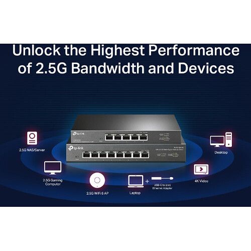  TP-Link TL-SG105-M2 5-Port 2.5 Gigabit Unmanaged Switch