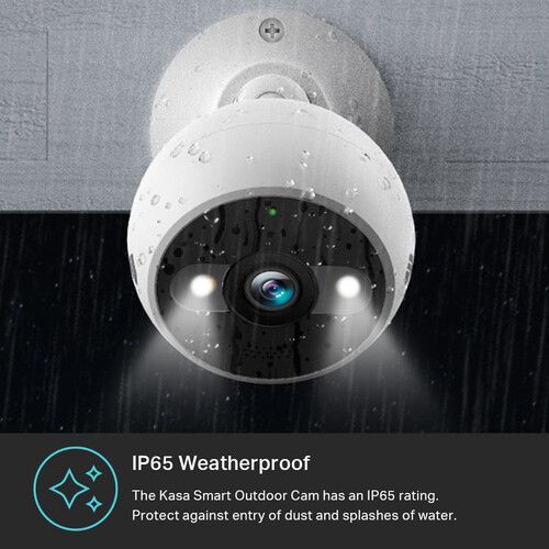  TP-Link KC420WS Kasa Cam Outdoor 4MP Wi-Fi Security Camera with Night Vision & Spotlights