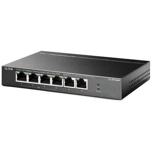  TP-Link TL-SF1006P 6-Port 10/100 Mb/s PoE+ Compliant Unmanaged Switch