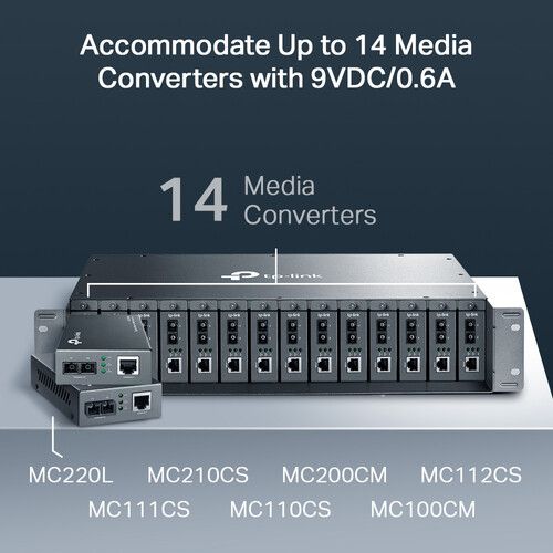  TP-Link TL-MC1400 14-Slot Rackmount Chassis