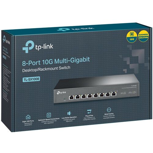  TP-Link TL-SX1008 8-Port 10G Unmanaged Network Switch