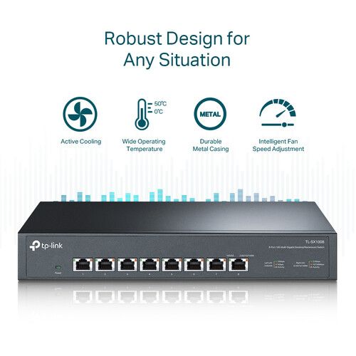  TP-Link TL-SX1008 8-Port 10G Unmanaged Network Switch