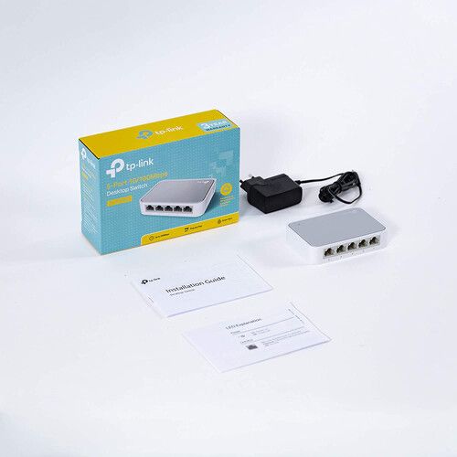  TP-Link 5-Port Unmanaged 10/100Mbps Desktop Switch