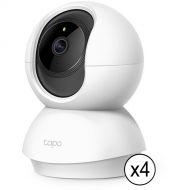 TP-Link Tapo C210 3MP Pan & Tilt Wi-Fi Security Camera with Night Vision (4-Pack)