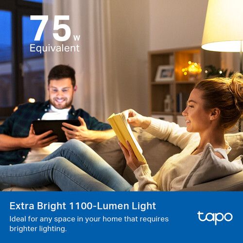  TP-Link Tapo L535E Smart Wi-Fi Light Bulb (Matter, 4-Pack)