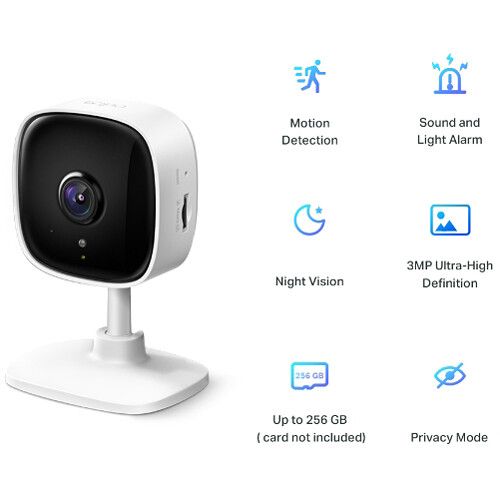  TP-Link Tapo C110 3MP Wi-Fi Security Camera with Night Vision