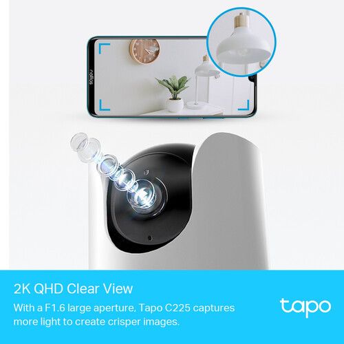  TP-Link Tapo C225 V2 4MP Pan & Tilt Wi-Fi Security Camera with Night Vision