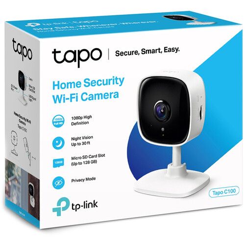  TP-Link Tapo C100 1080p Wi-Fi Security Camera with Night Vision