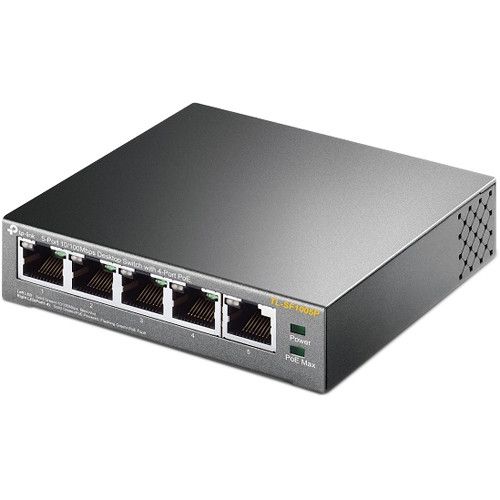  TP-Link TL-SF1005P 5-Port 10/100 Mb/s PoE-Compliant Unmanaged Switch