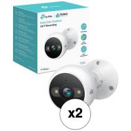 TP-Link KC420WS Kasa Cam Outdoor 4MP Wi-Fi Security Camera with Night Vision & Spotlights (2-Pack)