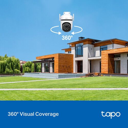  TP-Link Tapo C520WS 4MP Outdoor Pan & Tilt Wi-Fi Security Camera with Night Vision & Spotlights