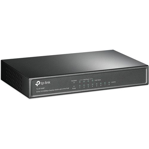  TP-Link TL-SF1008P 8-Port 10/100 Mb/s PoE+ Compliant Unmanaged Network Switch