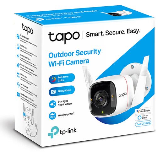  TP-Link Tapo C320WS 4MP Outdoor Wi-Fi Security Network Camera with Night Vision