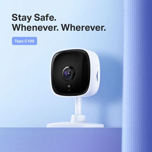  TP-Link Tapo C100 1080p Wi-Fi Security Camera with Night Vision (2-Pack)