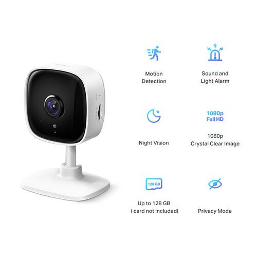  TP-Link Tapo C100 1080p Wi-Fi Security Camera with Night Vision (2-Pack)