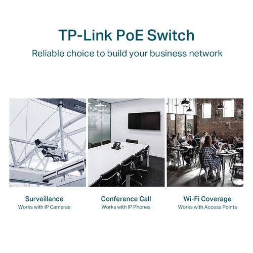  TP-Link JetStream TL-SG1428PE 26-Port Gigabit PoE+ Compliant Managed Network Switch with SFP