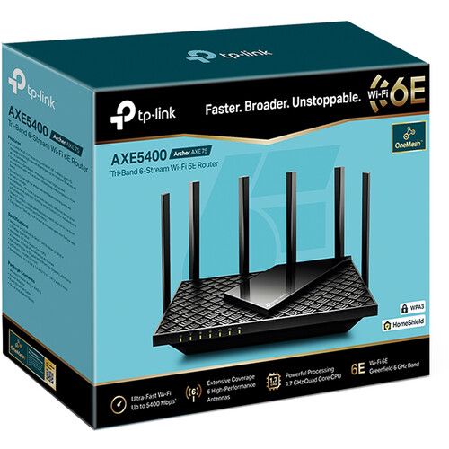  TP-Link Archer AXE75 AX5400 Wireless Tri-Band Gigabit Router