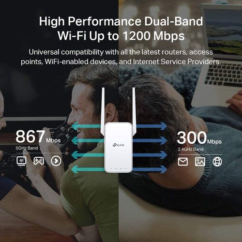  TP-Link RE315 AC1200 Dual-Band Wireless Mesh Wi-Fi Range Extender