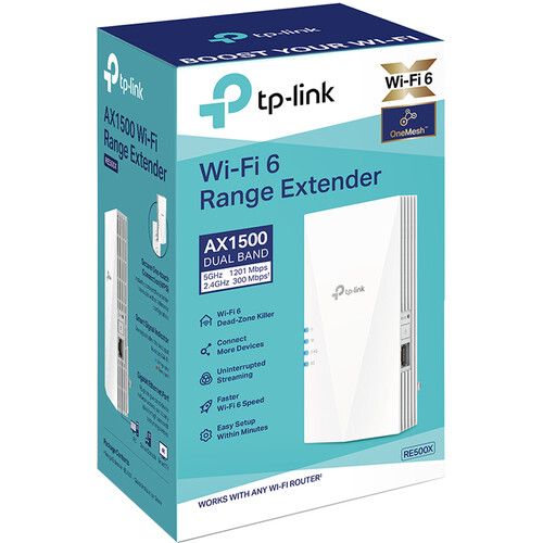  TP-Link RE500X AX1500 Wireless Dual-Band Wi-Fi Range Extender