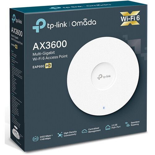  TP-Link EAP660 HD AX3600 Wireless Dual-Band 2.5 Gigabit Access Point