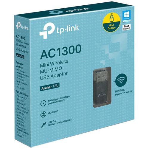  TP-Link Archer T3U AC1300 Mini Wireless MU-MIMO USB Wi-Fi Adapter