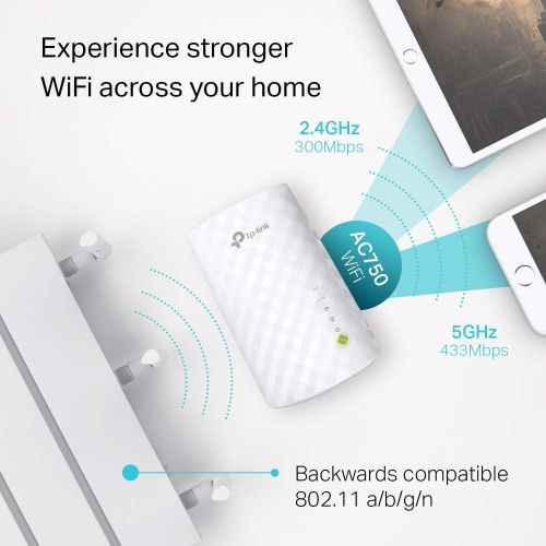  [아마존 핫딜]  [아마존핫딜]TP-LINK TP-Link | AC750 WiFi Range Extender - Dual Band Cloud App Control | 2019 Release | Up to 750Mbps | One Button Setup Repeater, Internet Range Booster, Access Point | Smart Home & Al