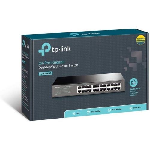  [아마존 핫딜]  [아마존핫딜]TP-LINK TP-Link 24 Port Gigabit Switch | Unmanaged Ethernet Switch | Shielded Ports | Metal | Desktop | Fanless (TL-SG1024S)